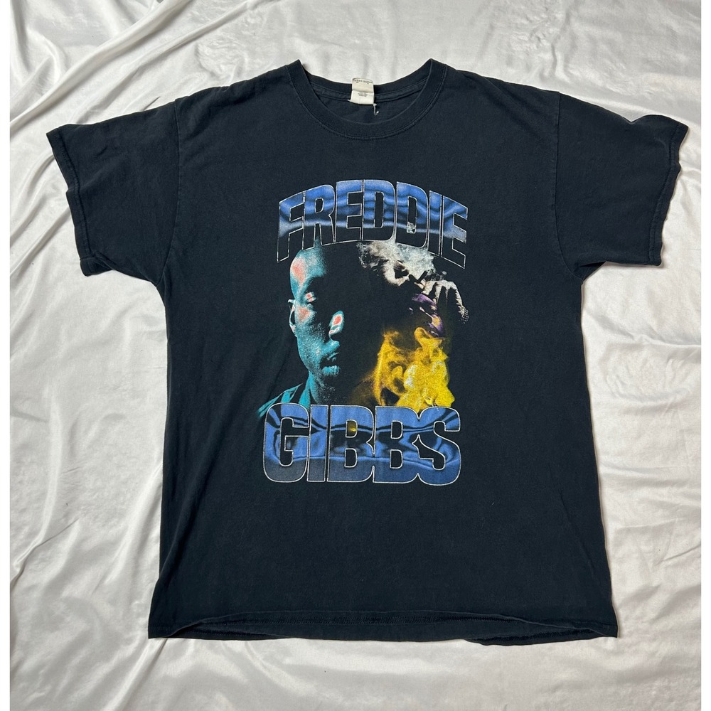 Freddie Gibbs Alchemist Graphic T-Shirt Mens Large Black Hip Hop RapStreetwear